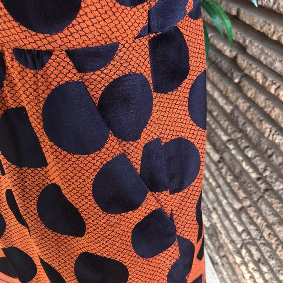 Anthropologie MAEVE Navy Blue Polka Dot Dress - Picture 3 of 8